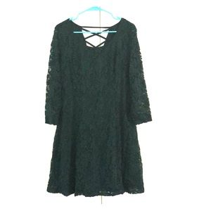 Beautiful green lace dress from Maurices. Size xl